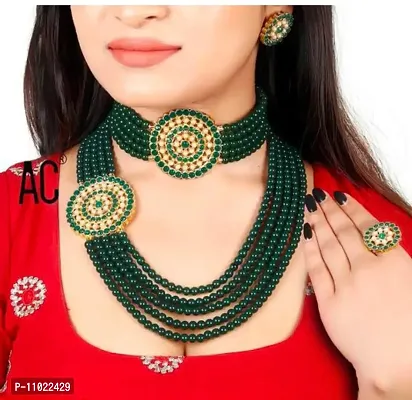 Elegant Moti Combo Jewellery Sets For Women-thumb0