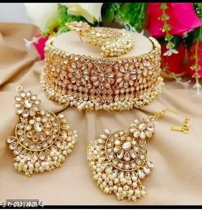 Stylish Golden Alloy  Jewellery Set For Women-thumb0