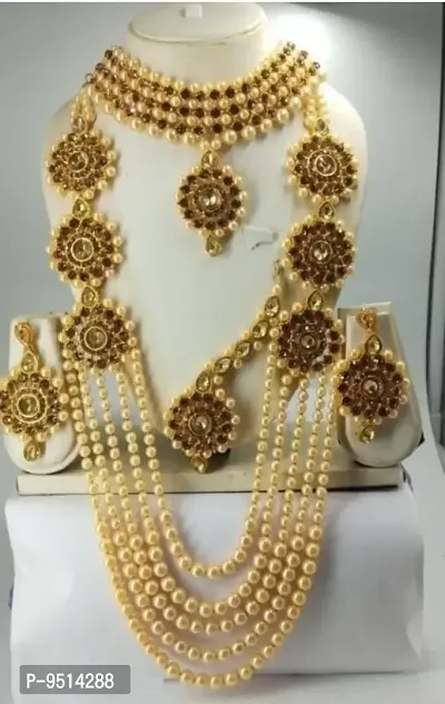 Elegant Alloy Patwa Combo Jewellery Set For Women-thumb0