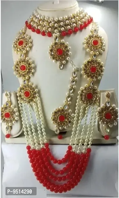 Elegant Alloy Patwa Combo Jewellery Set For Women-thumb0