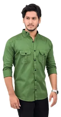 Classic Cotton Solid Casual Shirts for Men-thumb1