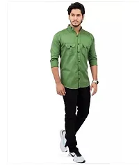 Classic Cotton Solid Casual Shirts for Men-thumb2