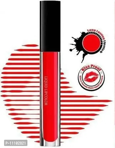 Super Matte Waterproof Liquid Mousse Beauty Lipstick  (Red, 6 ml)