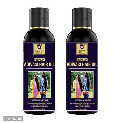 Enjave Adivasi Hair Oil For Hair Growth  Hairfall (100 ml) (Pack Of 2) | Hair Oil For Hair Growth| Hair Oil For Hairfall | Hair Oil For Dandruff Control|