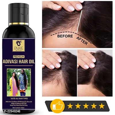 Enjave Adivasi Hair Oil For Hair Growth  Hairfall (100 ml) (Pack Of 1) | Hair Oil For Hair Growth| Hair Oil For Hairfall | Hair Oil For Dandruff Control|