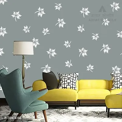 Decorative Self Adhesive Floral Wall Stencils-thumb0