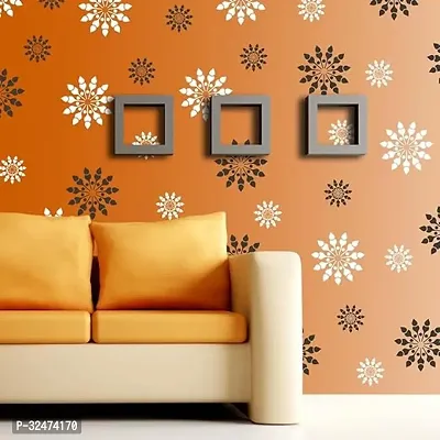 Decorative Self Adhesive Floral Wall Stencils