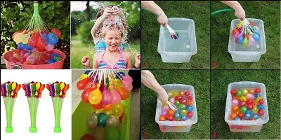 Macmillan Aquafresh Magic Water Balloons Kit Fill & Tie in 60 Second Multi Colored Magic Bunch of Holi Water Balloons Hassle Free- Great Festival and Outdoor Water Sports Fun (222 Balloons)-thumb2