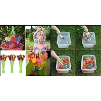 Macmillan Aquafresh Magic Water Balloons Kit Fill  Tie in 60 Second Multi Colored Magic Bunch of Holi Water Balloons Hassle Free- Great Festival and Outdoor Water Sports Fun (111 Balloons)-thumb3