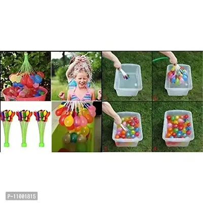 Macmillan Aquafresh Magic Water Balloons Kit Fill  Tie in 60 Second Multi Colored Magic Bunch of Holi Water Balloons Hassle Free- Great Festival and Outdoor Water Sports Fun (111 Balloons)-thumb4