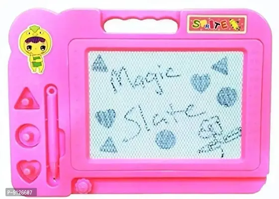 Magic Slate for Kids Pen Doodle pad erasable Drawing Easy Reading Writing Learning Graffiti Board Kids Gift Toy Magnetic Painting Sketch pad for Baby Children-(Color May Vary) (Magic Slate)