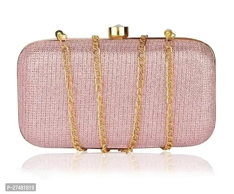 BBY2YNG Luxury Look Handmade Modern Women Pink Clutches ladies purse for Girls