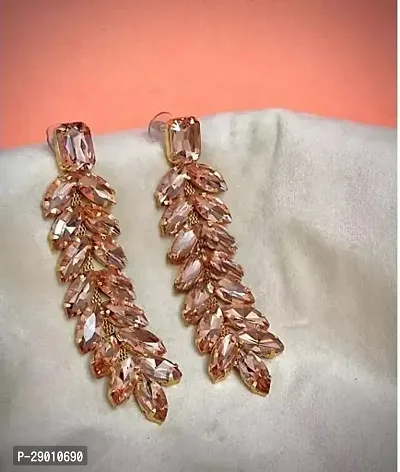 Beautiful Metal Drop Earrings For Women-thumb0