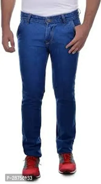 Stylish Cotton Blend Solid Jean for Men-thumb0