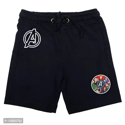 Marvel Boys' Regular Fit Shorts (DMASR007.3_Navy_10-11 Years)-thumb0