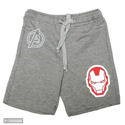 Marvel Boys' Regular Fit Shorts (DMASR008.4_Grey_10-11 Years)
