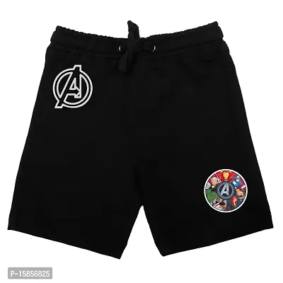 Marvel Boys' Regular Fit Shorts (DMASR007.2_Black_2-3 Years)