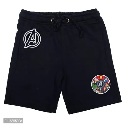 Marvel Boys' Regular Fit Shorts (DMASR007.3_Navy_4-5 Years)