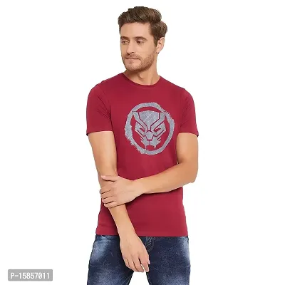 Marvel Avengers by Wear Your Mind Men Round Neck Short Sleeves Knitted T-Shirt-thumb0