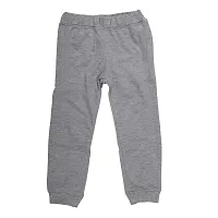 wear your mind Kids Unisex Cotton Poly Full Length Joggers - Grey (KJ004.4_12-13Y)-thumb1