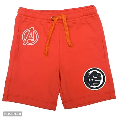 Marvel Boys' Regular Fit Shorts (DMASR021.8_Orange_2-3 Years)-thumb0