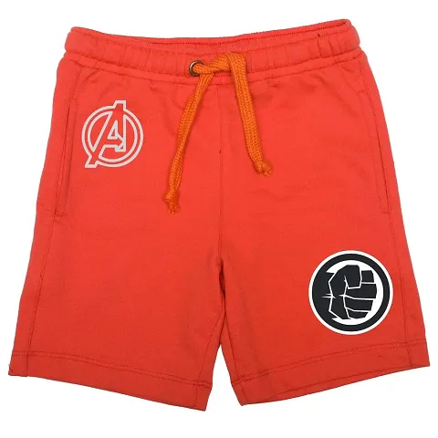 Marvel Boys' Regular Fit Shorts (DMASR021.8_Orange_2-3 Years)