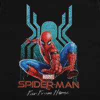 Marvel Spiderman by Wear Your Mind Boy's Plain Regular T-Shirt (DSM0078.2_Black 11-12Y)-thumb2