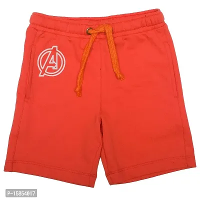 Marvel Boys' Regular Fit Shorts (DMASR024.8_Orange_4-5 Years)