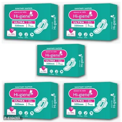 HI-giene ultra large with wings Sanitary Pad  (Pack of 35)-thumb0