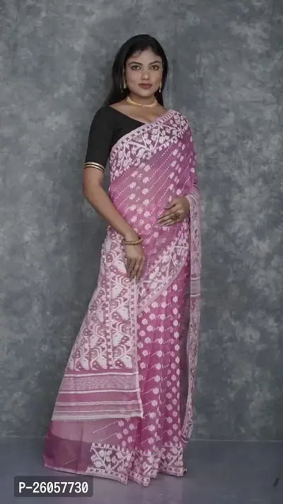 Beautiful Cotton Silk Saree With Blouse Piece