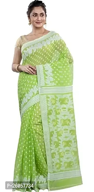 Beautiful Cotton Silk Saree With Blouse Piece-thumb0