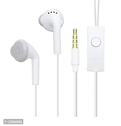 Stylish Headphones White In-ear  Wired - 3.5 MM Single Pin-thumb0