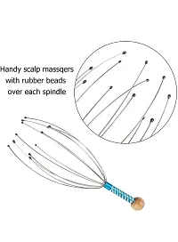 Heeva Creation Bokoma Hand Held Scalp Head Massager - (Set Of 2) Multicolor.-thumb2