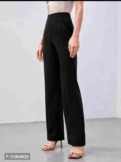 Latest Trendy Polycotton Trouser for Women-thumb2