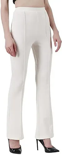 Classic Lycra Solid Trouser for Women