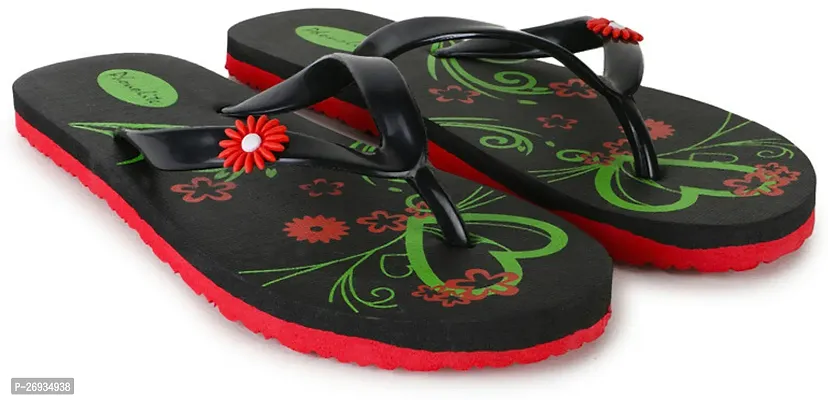 Elegant Rubber Printed Slippers For Women-thumb2