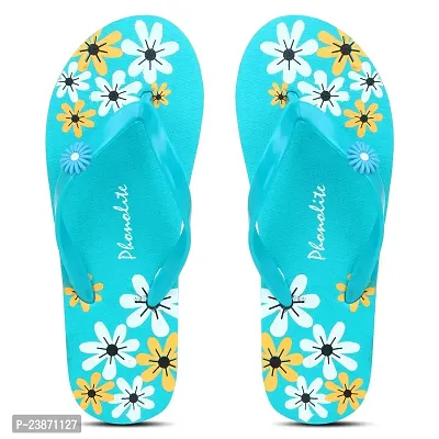 Phonolite Daily use Hawaii printed slipper flip flop chappal pack of 3 for women and girls-thumb2