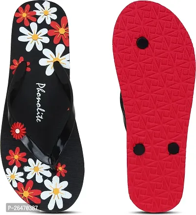 Elegant Black EVA Printed Slippers For Women-thumb3
