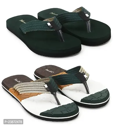Phonolite Daily use casual wear flip flop hawaii chappal slipper for men pack of 2