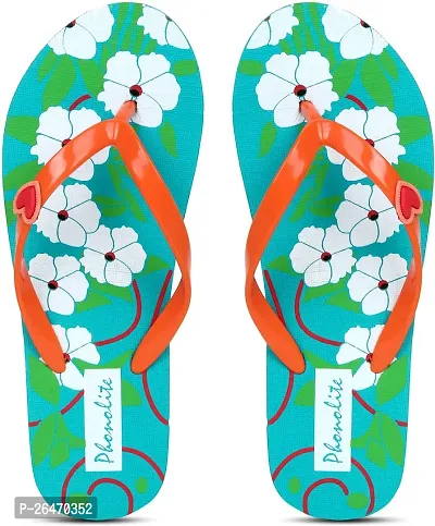 Elegant Orange EVA Printed Slippers For Women-thumb3