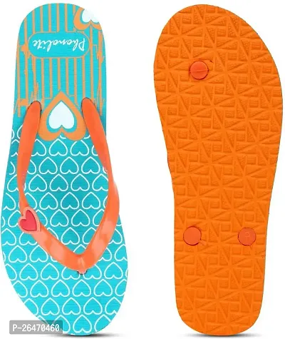 Elegant Orange EVA Printed Slippers For Women-thumb3