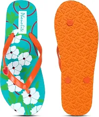 Elegant Orange EVA Printed Slippers For Women-thumb3