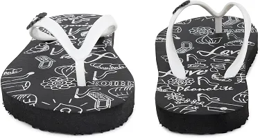 Elegant Rubber Printed Flip Flops For Women, Pack Of 1-thumb2