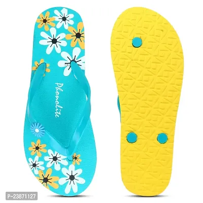Phonolite Daily use Hawaii printed slipper flip flop chappal pack of 3 for women and girls-thumb3