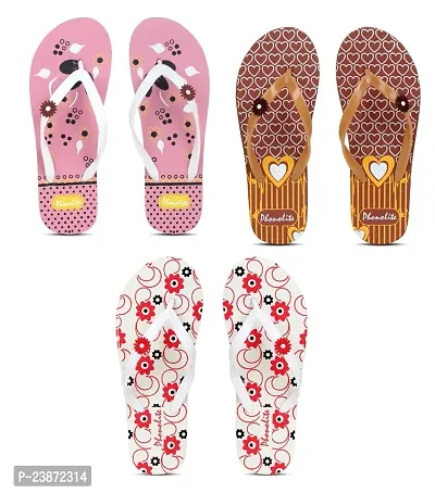Phonolite Daily use slipper flip flop for women and girls pack of 3-thumb0