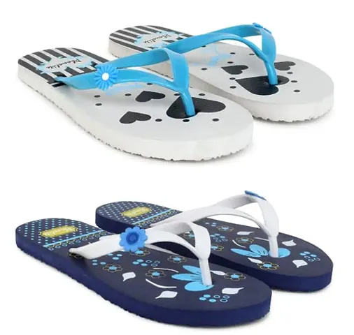Phonolite printed flip flop hawaii slipper chappal Daily use slipper for women pack of 2