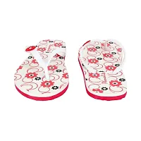 Phonolite fancy and stylish Daily use printed chappal slipper flipflop for women fabrication slipper (Black, numeric_5)-thumb1