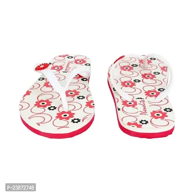Phonolite fancy and stylish Daily use printed chappal slipper flipflop for women fabrication slipper (Black, numeric_5)-thumb2