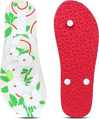 Elegant White EVA Printed Slippers For Women-thumb1