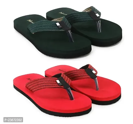 Phonolite Daily use Slipper casual wear Flip flop slipper chappal for Men pack of 2-thumb0